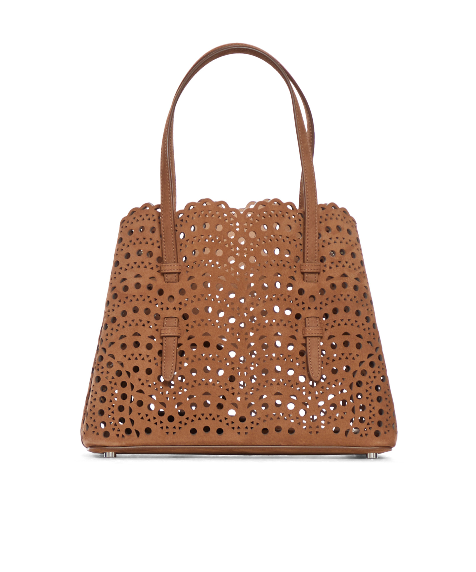 Alaïa Mina 25 Bag In Luxury Suede In Brown