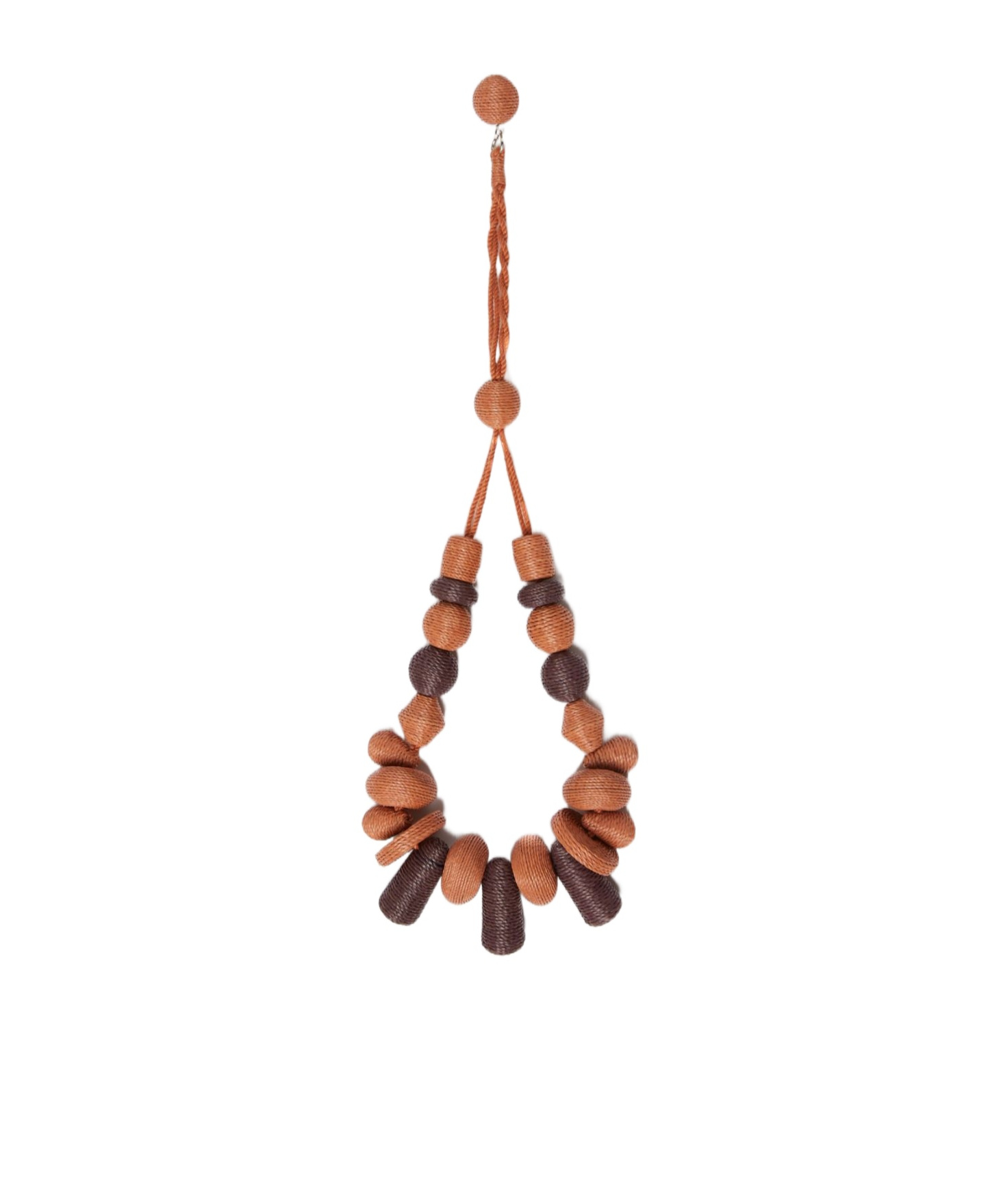 Weekend Max Mara Soraia Straw Necklace In Brown