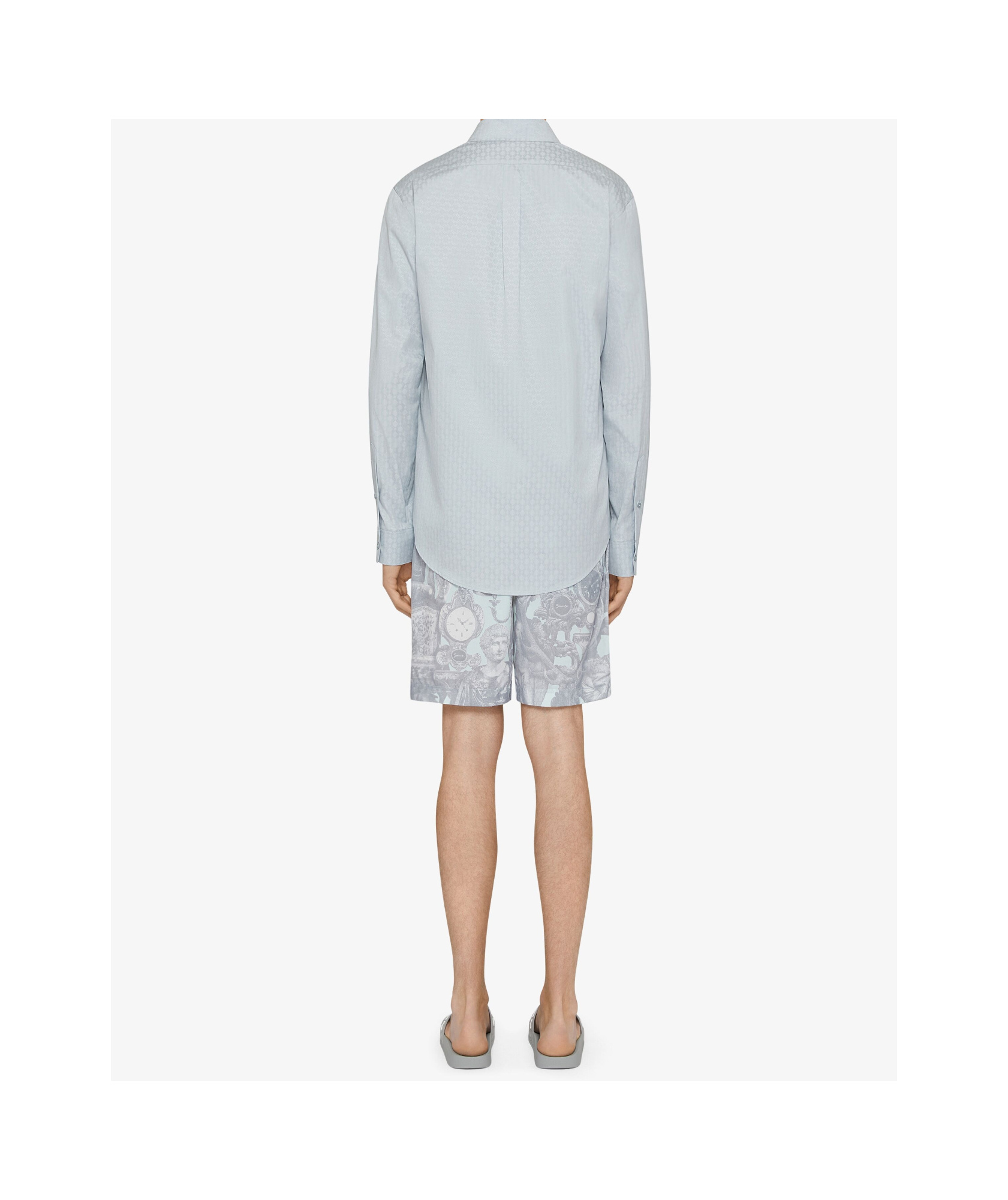 Givenchy Long-sleeved Patterned Shirt In White