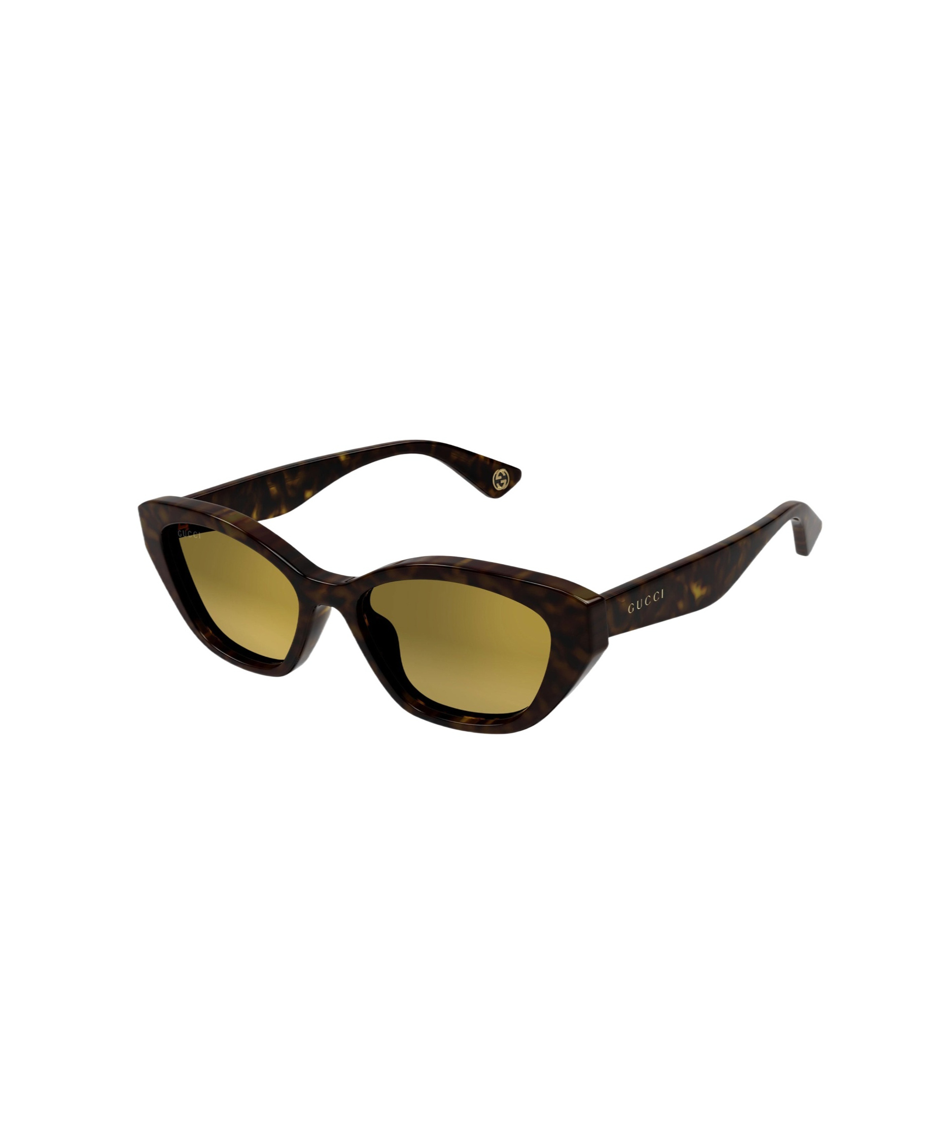 Shop Gucci Tortoiseshell Cat-eye Sunglasses In Black