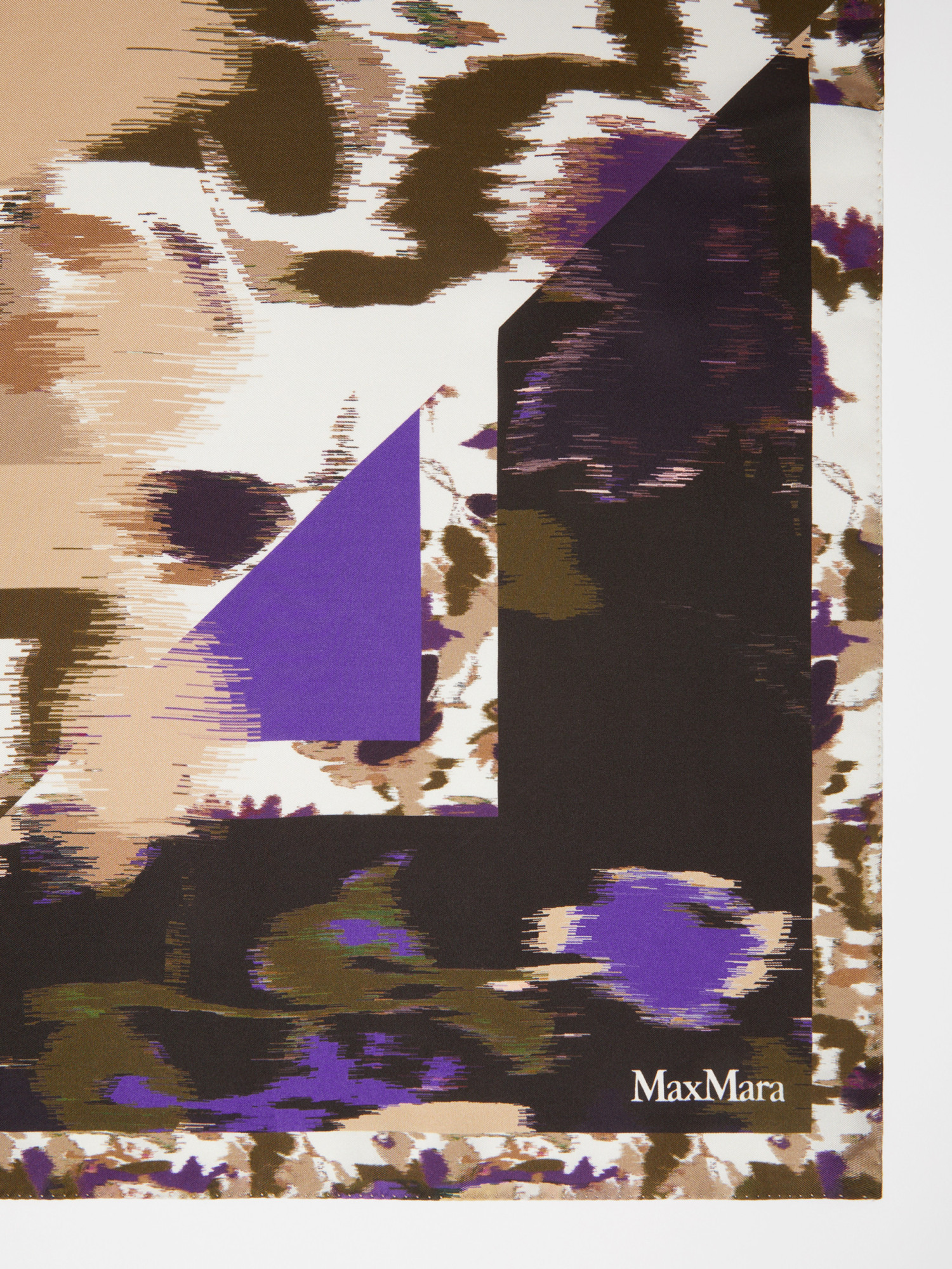 Max Mara Printed Silk Scarf In Multicolor