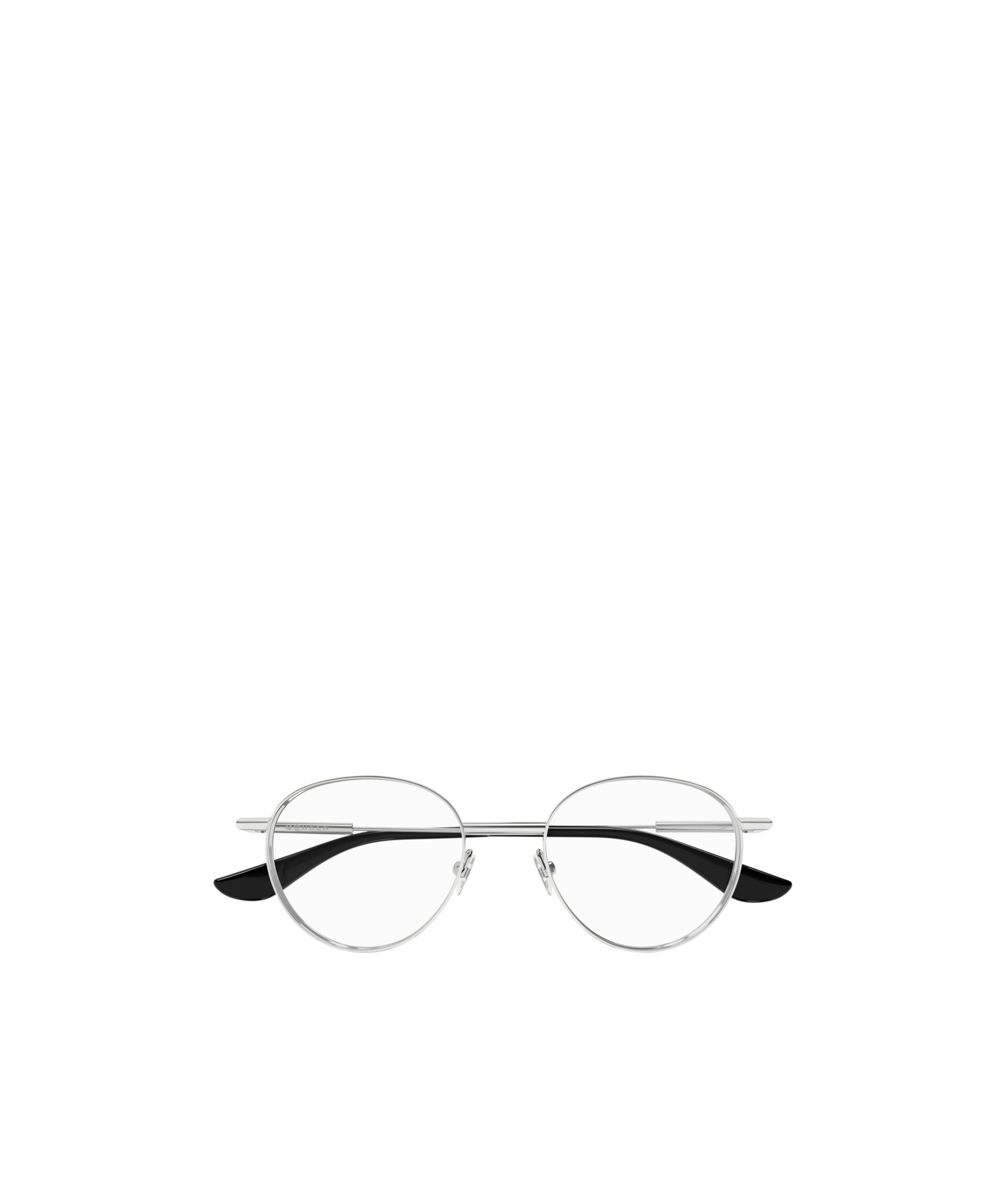 Alexander Mcqueen Eyewear Round Frame Glasses In Silver