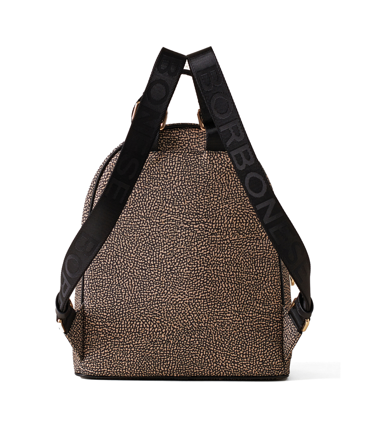 Borbonese Zippered Backpack In Black