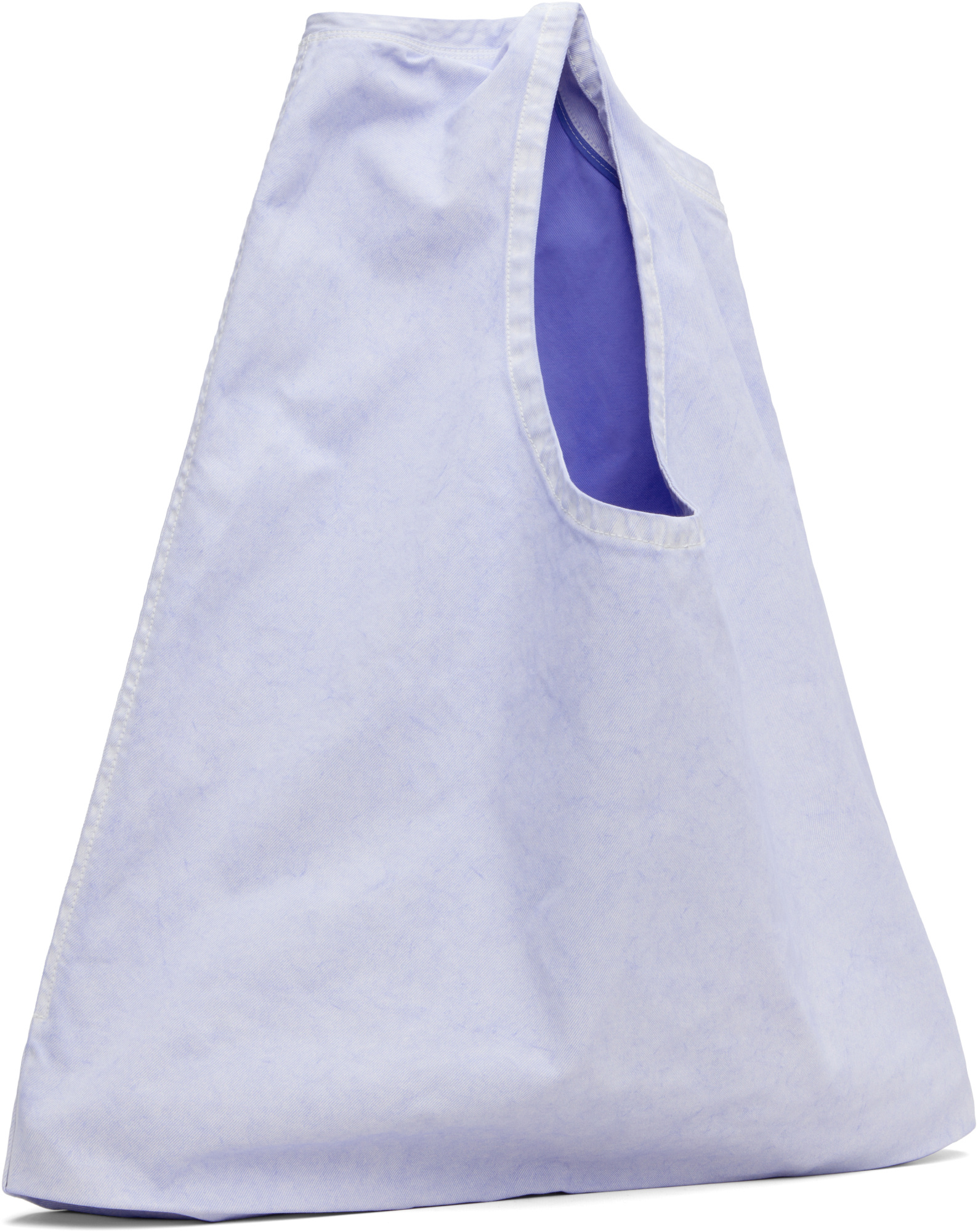 Issey Miyake Sculptural Convertible Vest Shoulder Bag In Blue