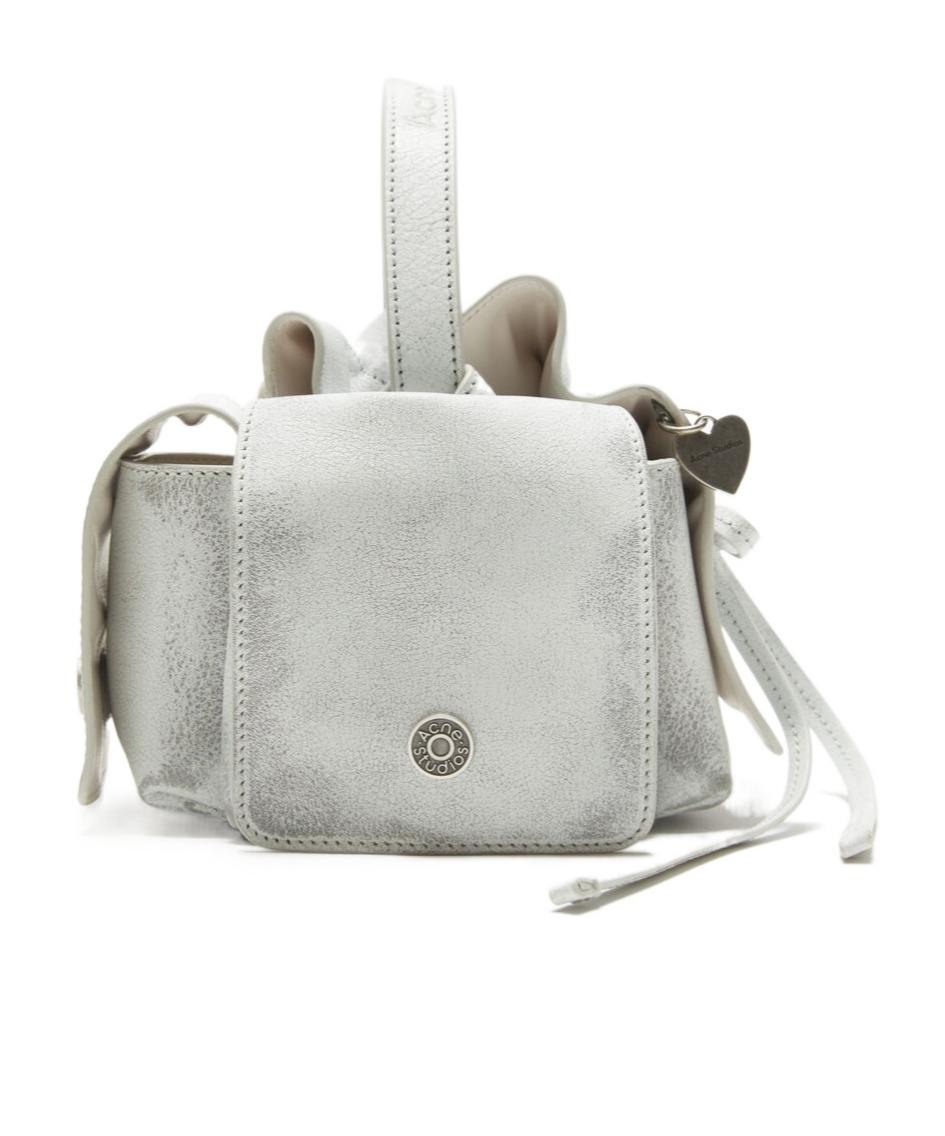 Acne Studios Multipocket Mini Camera Shoulder Bag In Gray