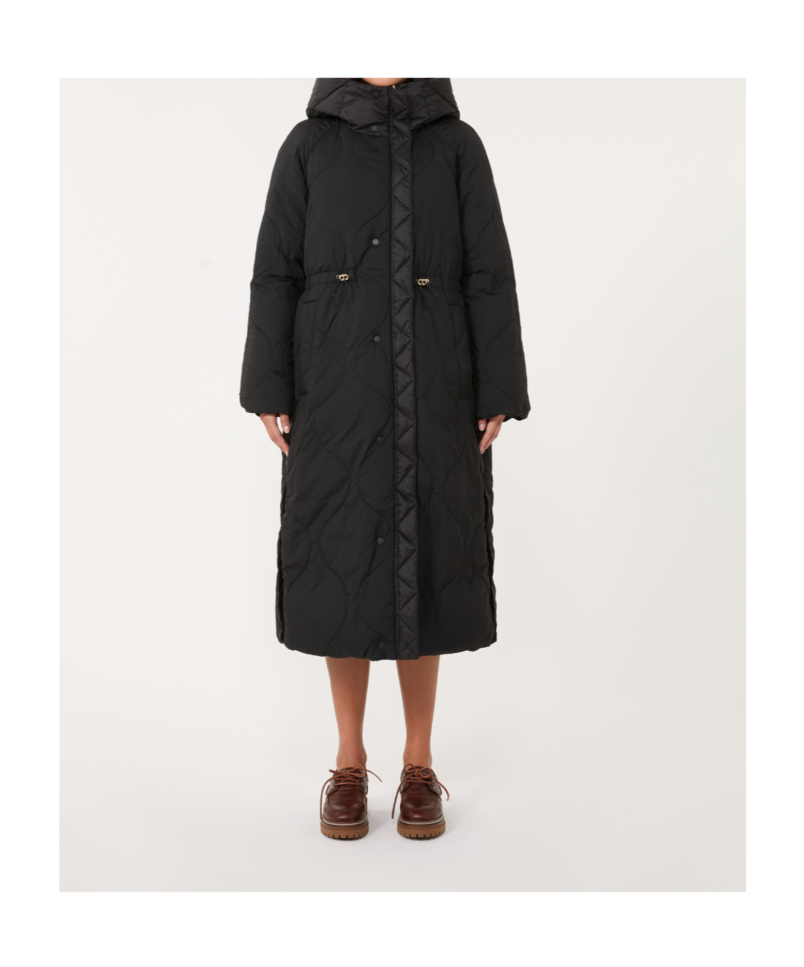 Weekend Max Mara Long-sleeved Cotton Jacket In Black