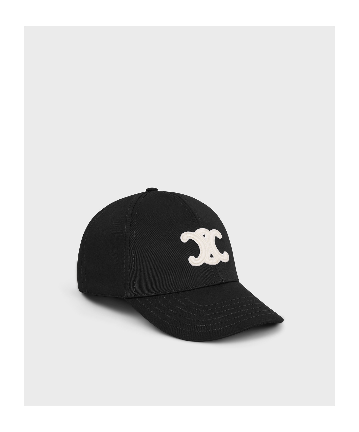 Celine Trimphe Baseball Cap In Black