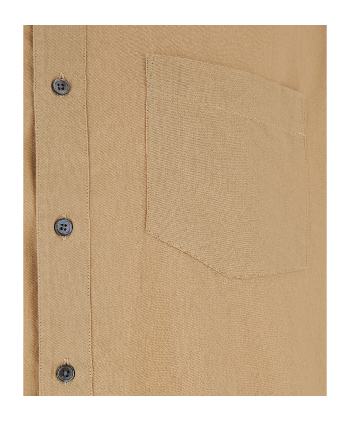 Sunflower 'stable' Beige Shirt With Classic Collar And Dropped Shoulders