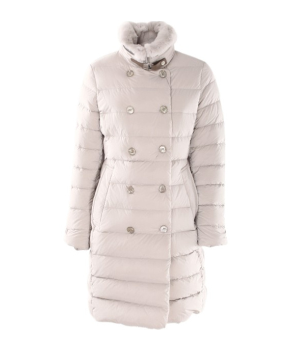 Moorer Long-sleeved Quilted Cotton Clothes In White