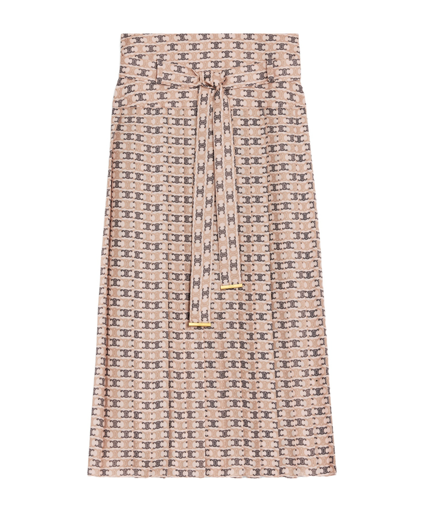 CELINE PLEATED SKIRT IN SILK GEORGETTE