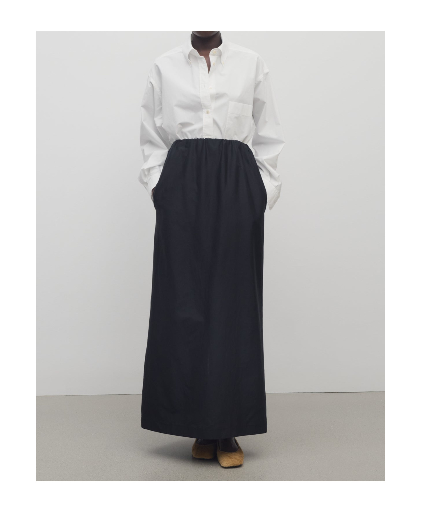 The Row Saul Skirt In Cotton And Silk