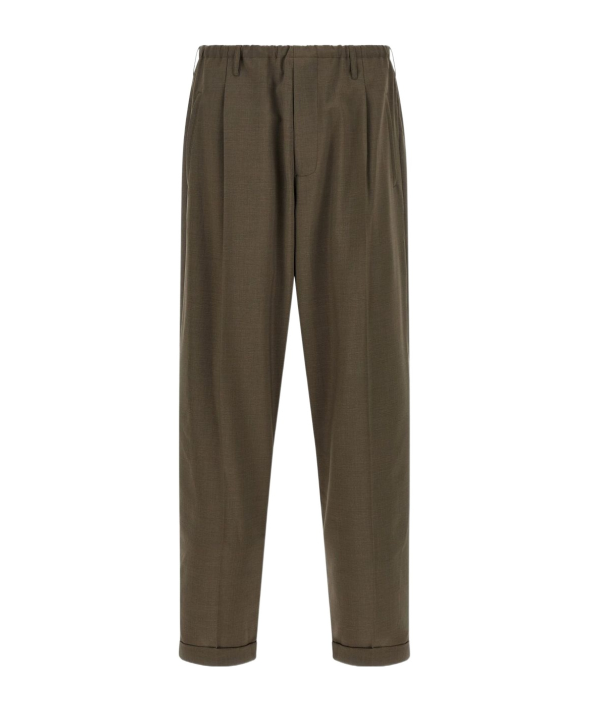 Magliano Tailored Trousers With Pleats And Pockets In Green