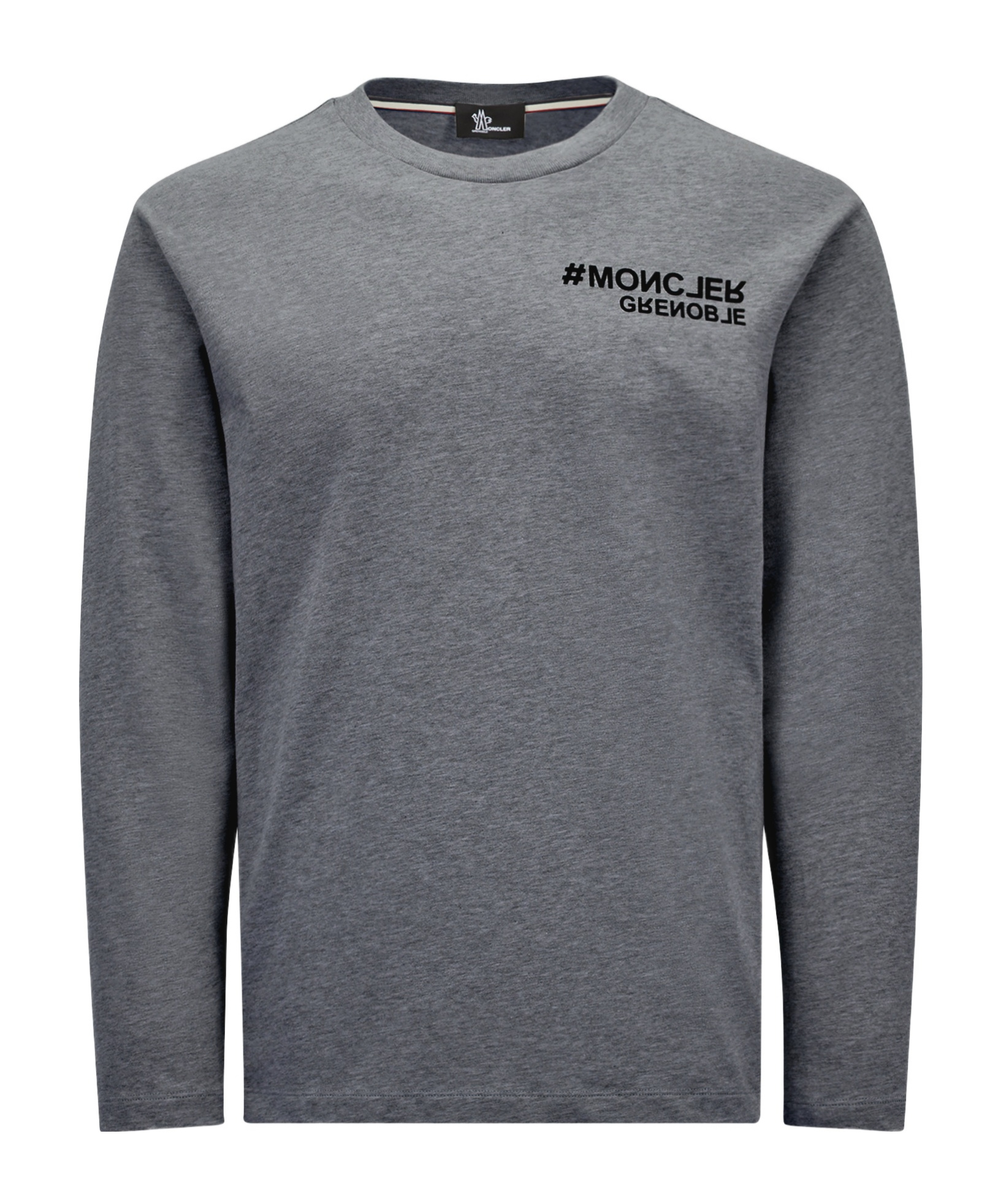 Moncler Long-sleeved T-shirt In Gray