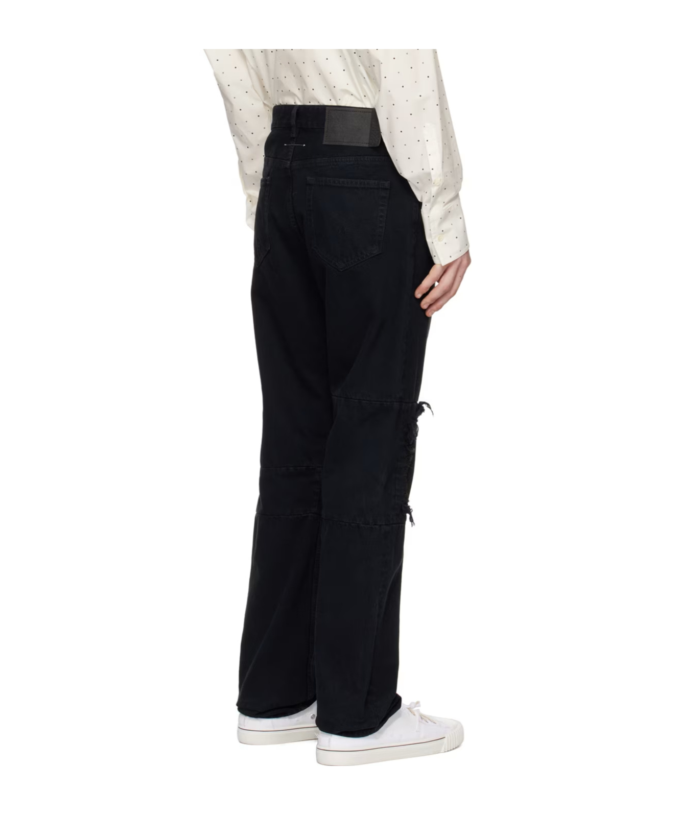 Mm6 Maison Margiela Five-pocket Jeans In Black
