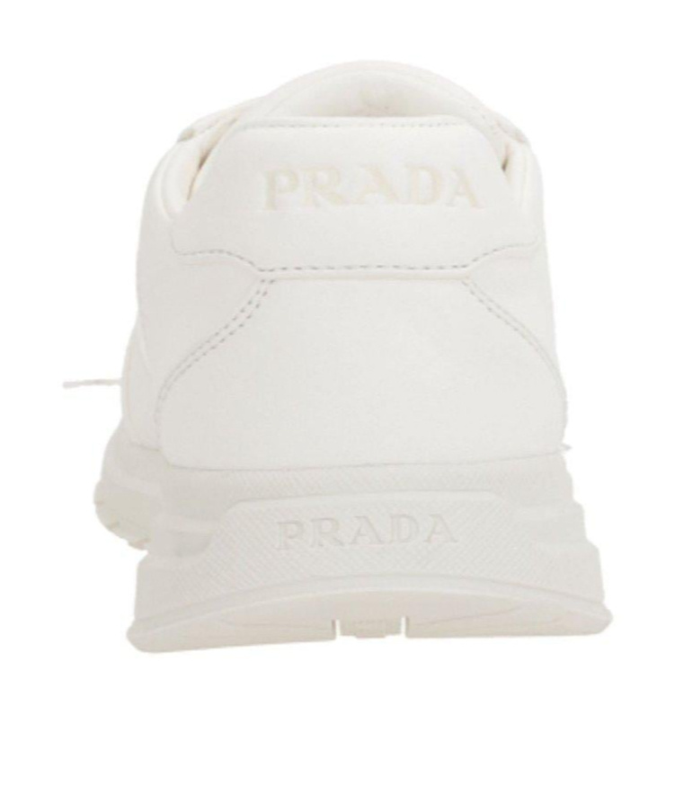 Prada Lace Up Sneakers In Animal Print