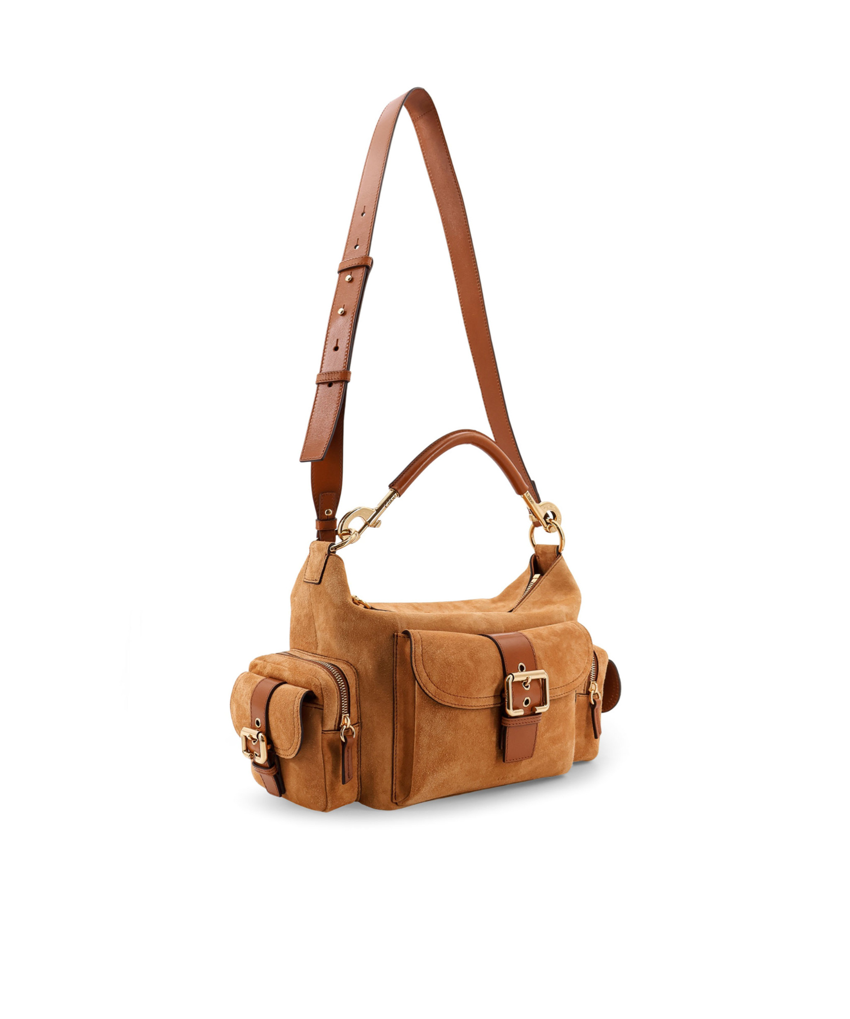 Chloé Buckle Shoulder Bag In Brown