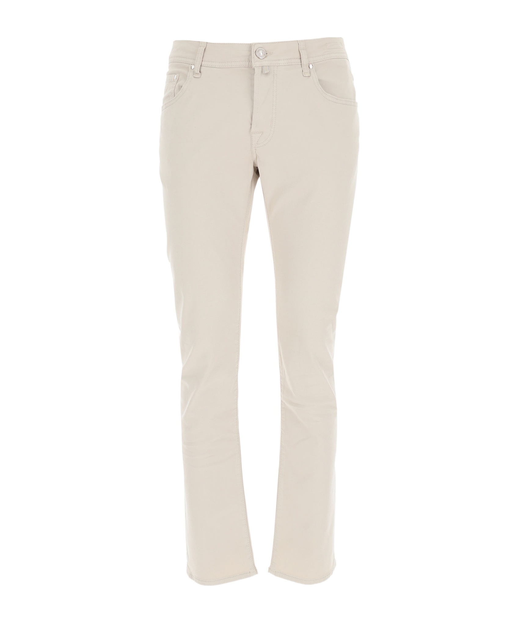 Jacob Cohen Courduroy Straight-leg Trousers In White