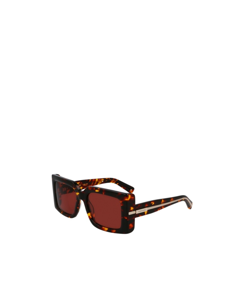 Ferragamo Frame Sunglasses In Brown