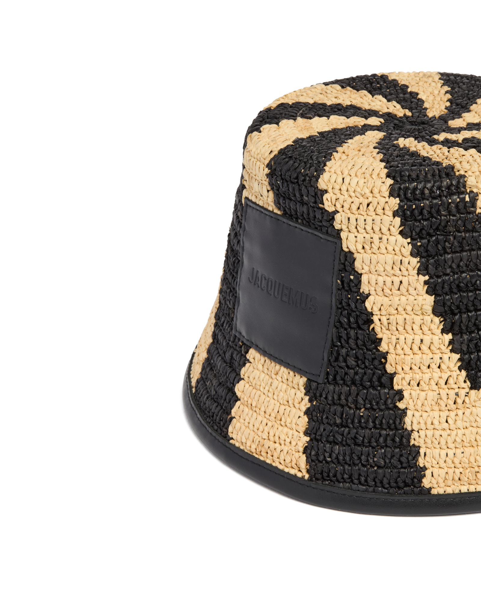 Jacquemus 'soli' Bucket Hat Contrast Trim In Black