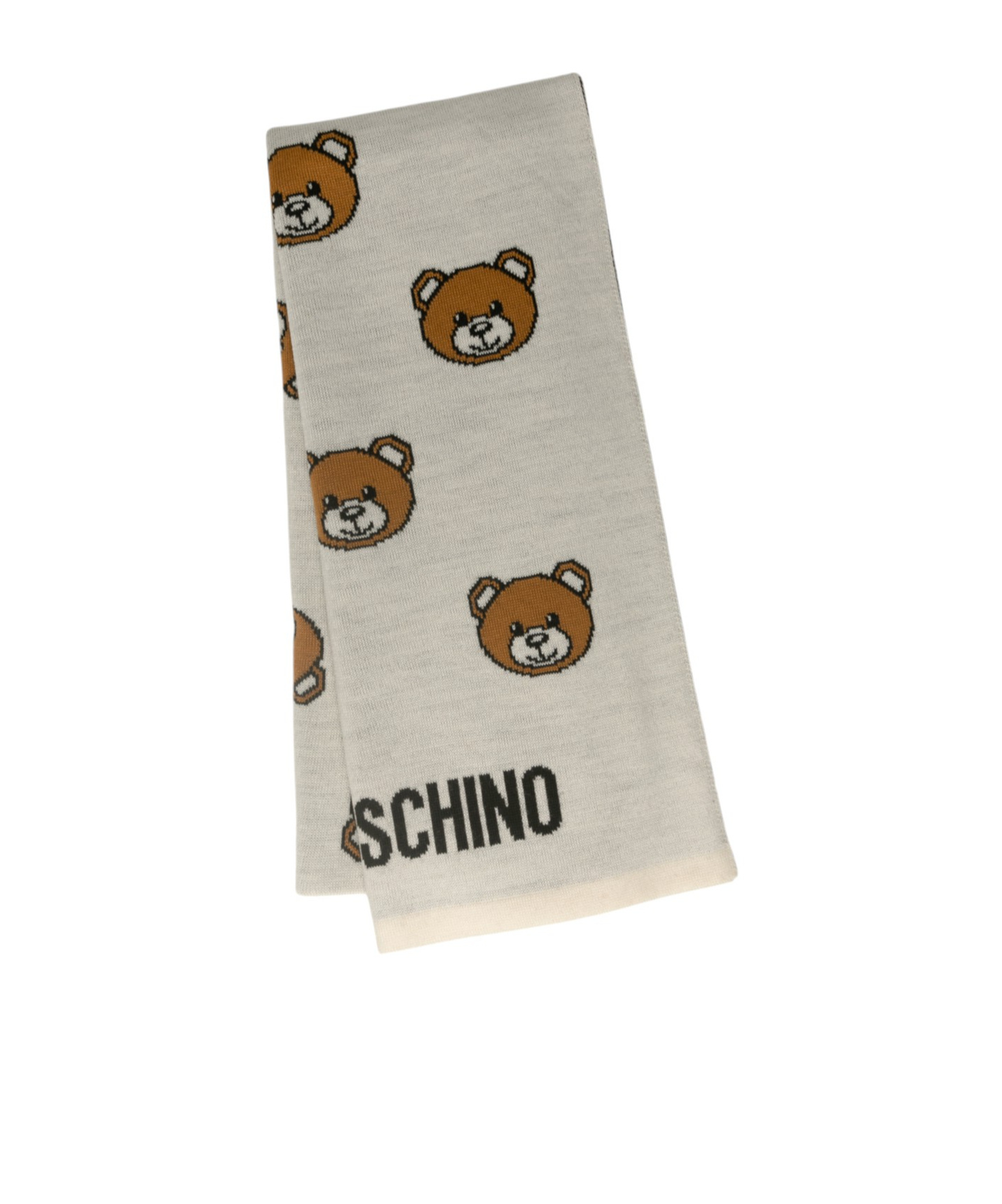 Moschino Wool Scarf In Gray
