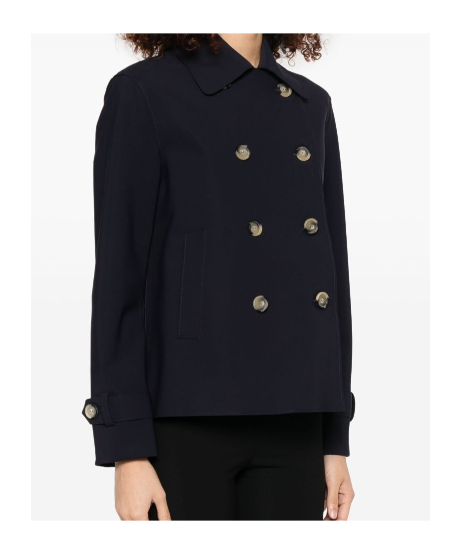 Shop Harris Wharf London Spread-collar Jacket In Black