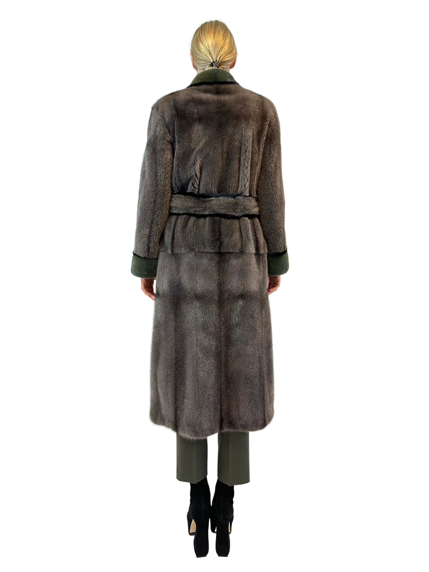 Liska Long-sleeved Fur In Black
