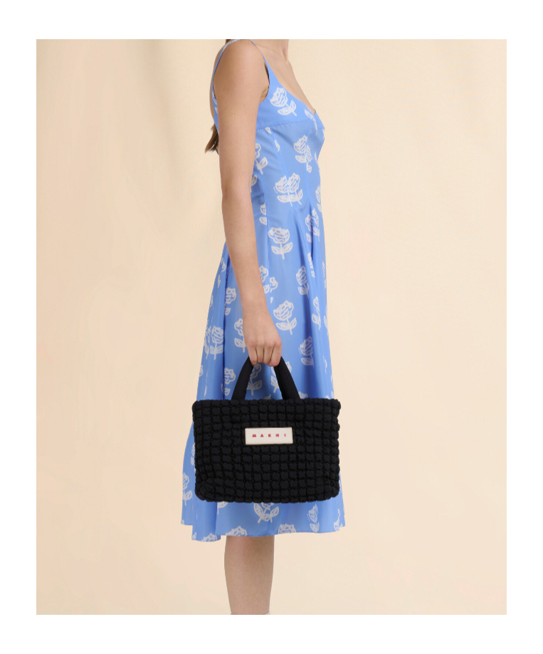 Marni Quilted Mini Bag In Black