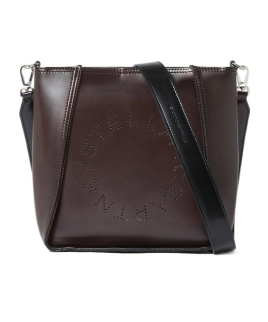 Stella Mccartney Logo Square Crossbody Bag In Multi