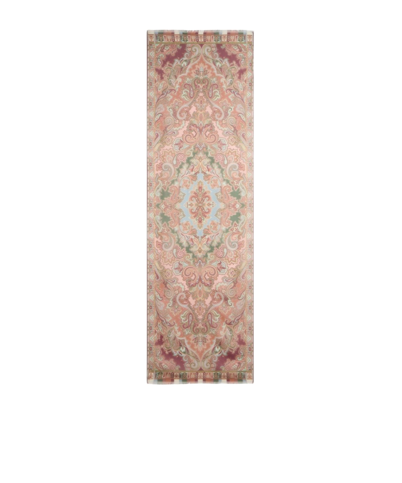 Etro Silk Scarf With Placed Print In Multi