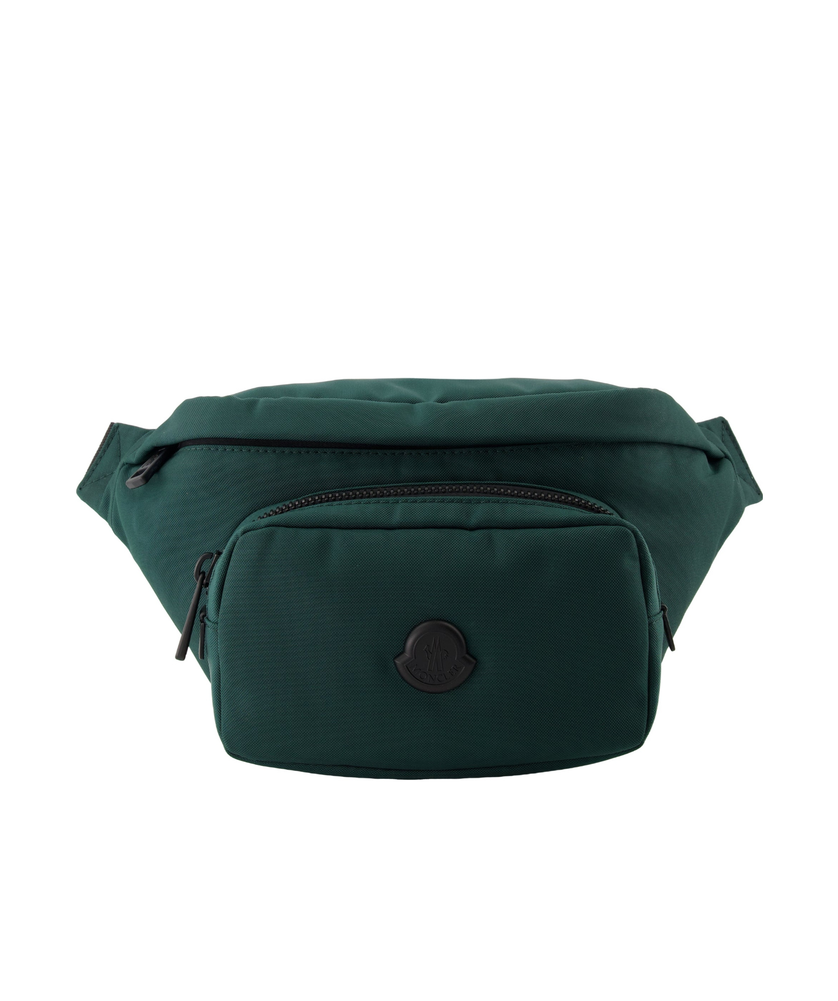 Moncler Green Crossbody Bag With Logo Patch On The Front And Adjustable Shoulder Strap In Tech Fabri In Green