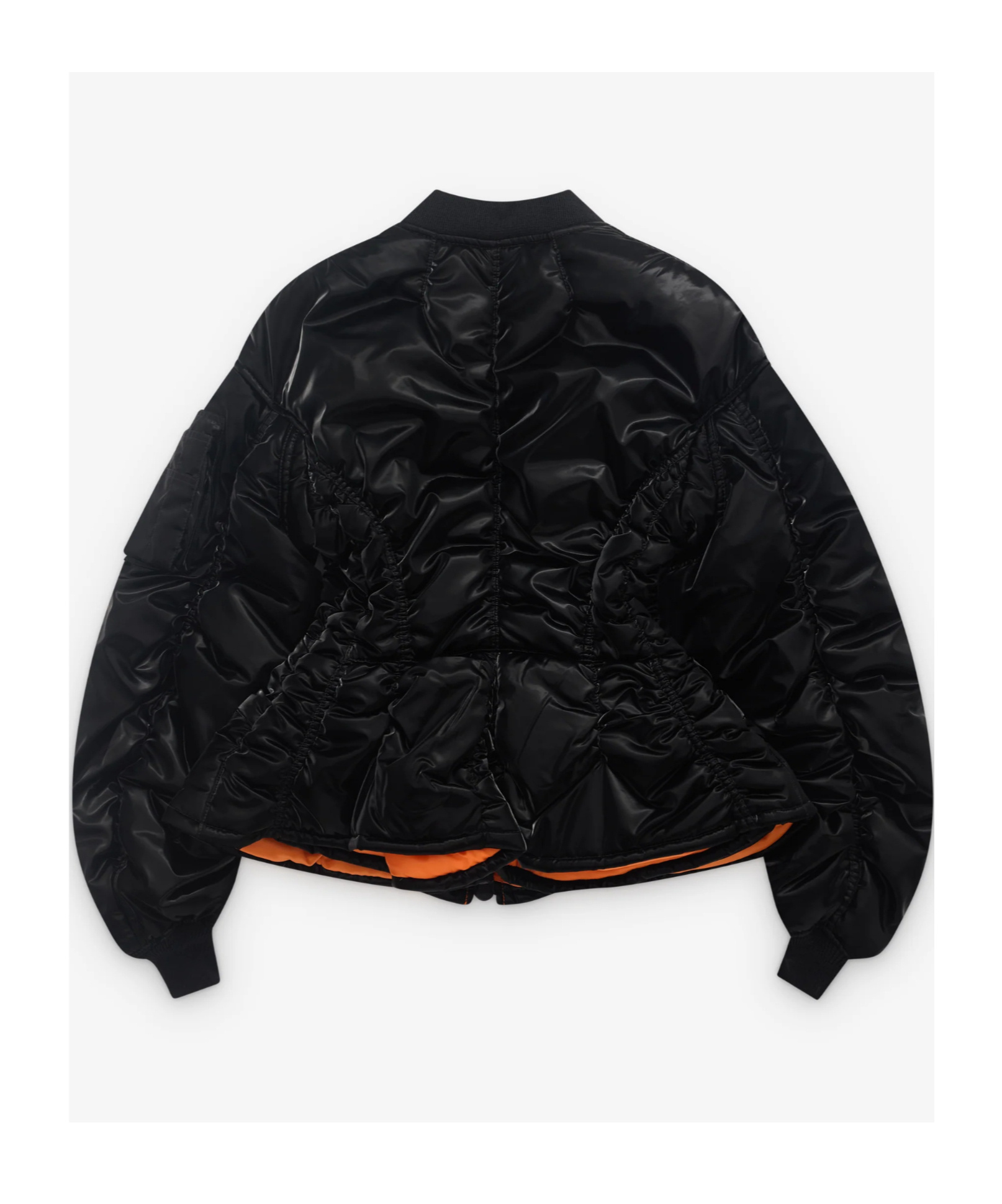 Junya Watanabe Rolled Sleeves Bomber Jacket In Black
