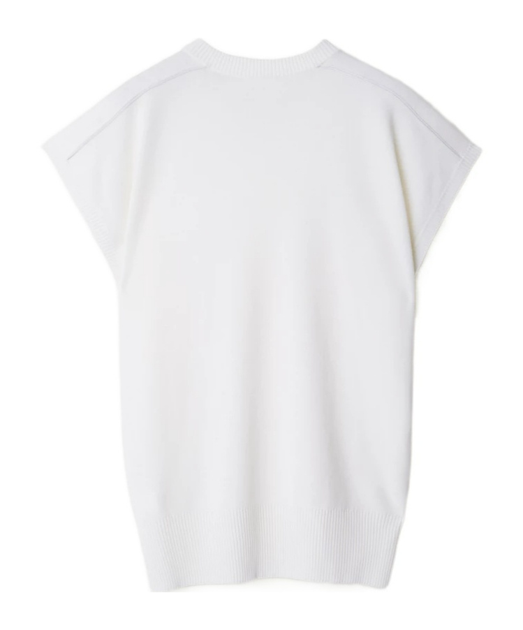 Burberry Fine-knit Wool T-shirt In White