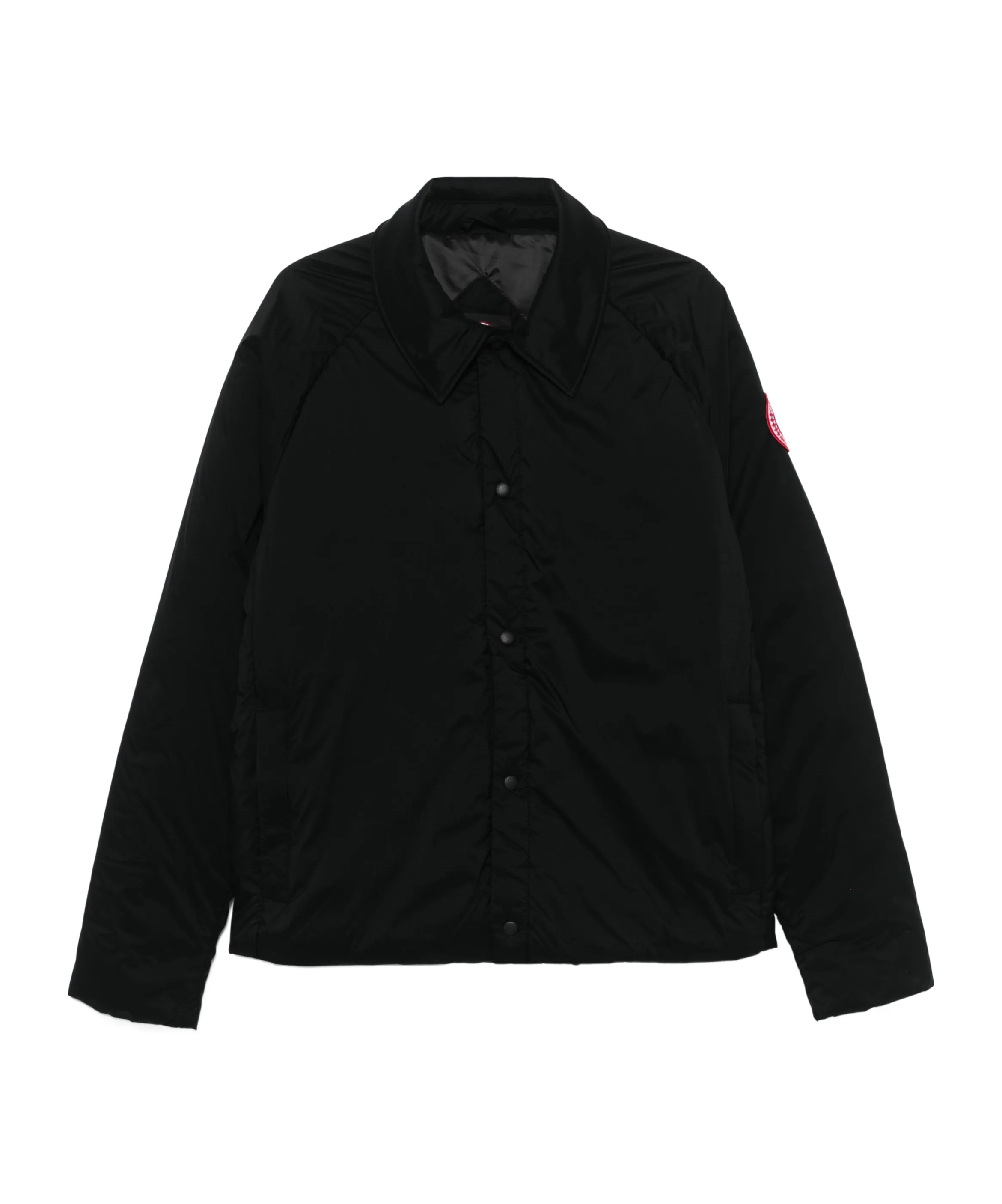 Canada Goose Nylon Jacket With Long Sleeves And Collar In Black