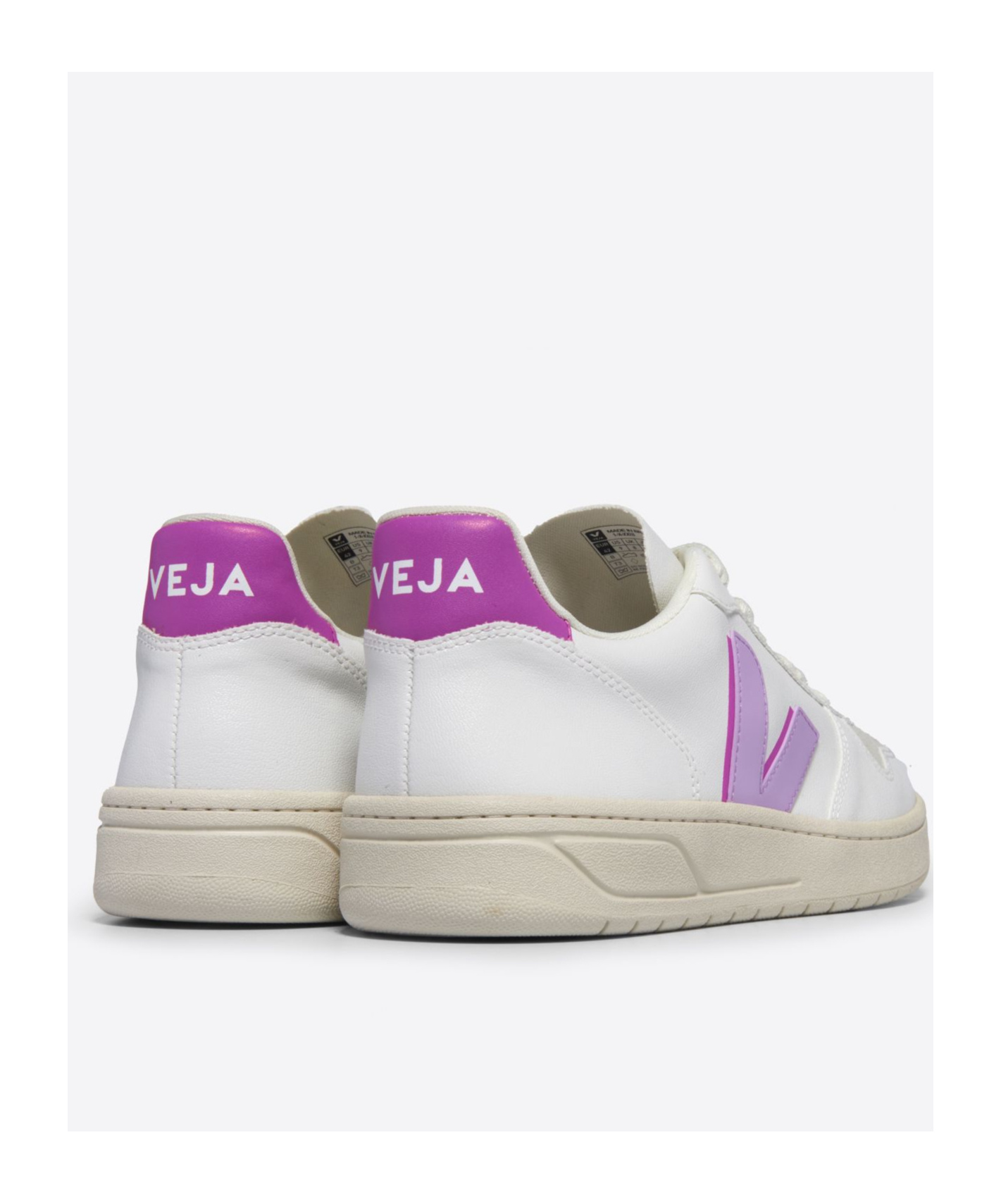 Veja V10 Womens Comfort Insole Faux Leather Running & Training Shoes In White