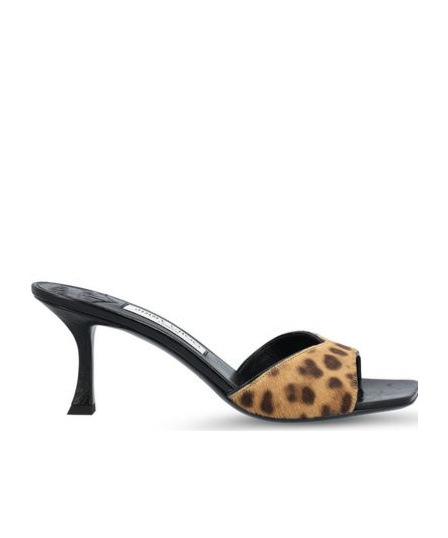 Shop Jimmy Choo Skye Square Toe Heeled Sandals In Black