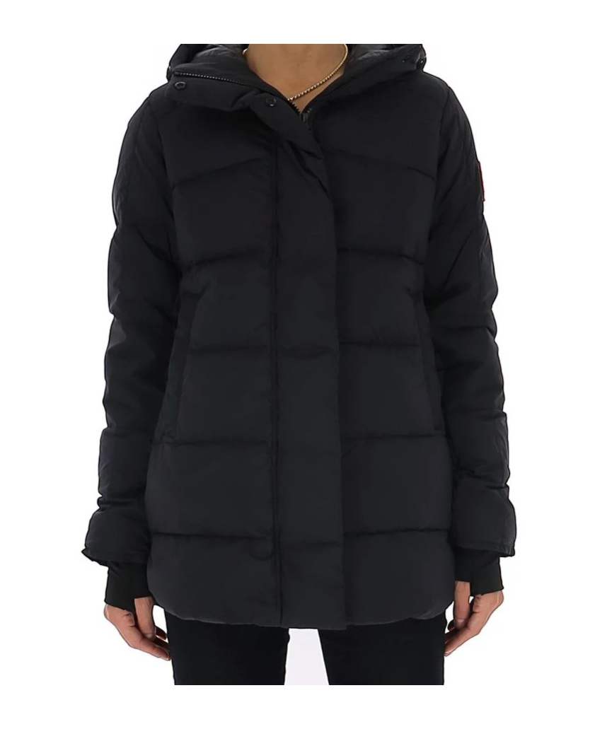 Canada Goose Alliston Feather-down Hooded Jacket In Black