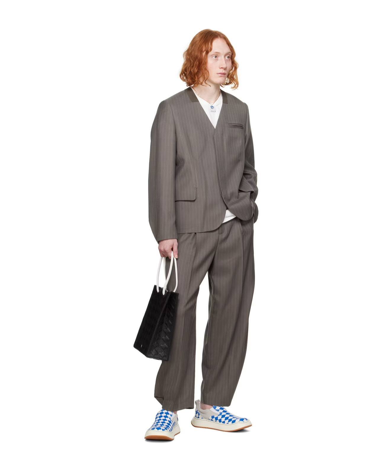 Ader Error Belt Loop Zipper Casual Pants In Multicolor