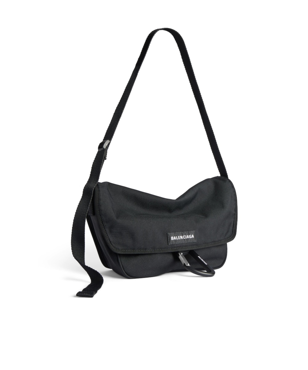 Balenciaga Men's Explorer Flap Messenger Bag Small In Black