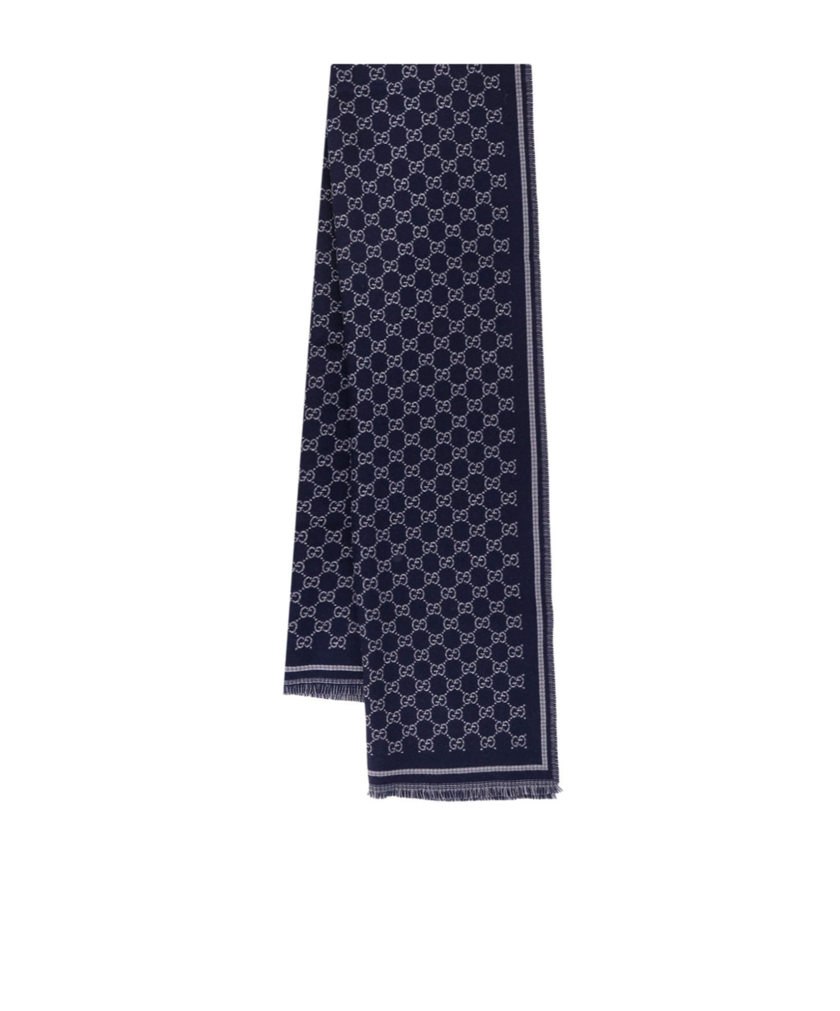 Gucci Patterned Scarf In Black