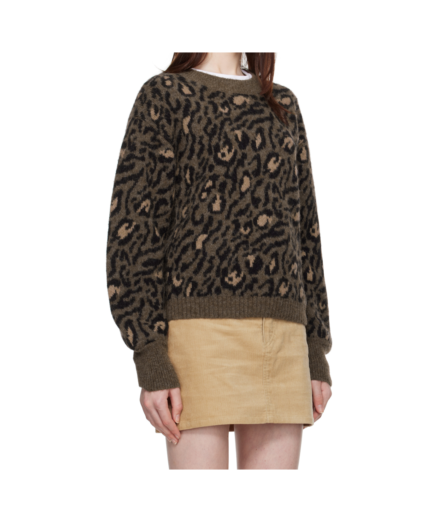 Apc Brown Selena Sweater In Black