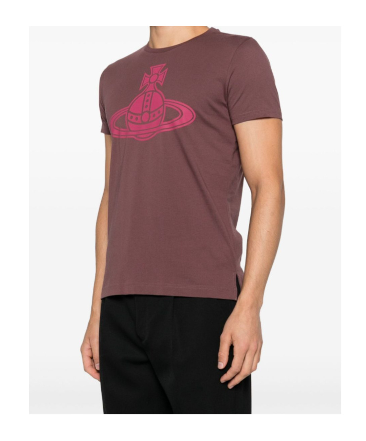 Vivienne Westwood Graphic Orb Print Short Sleeve T-shirt In Red