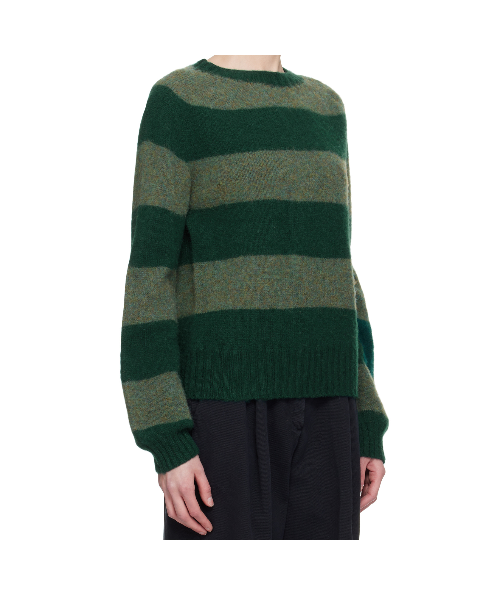 Ymc You Must Create Jets Stripe Sweater In Green
