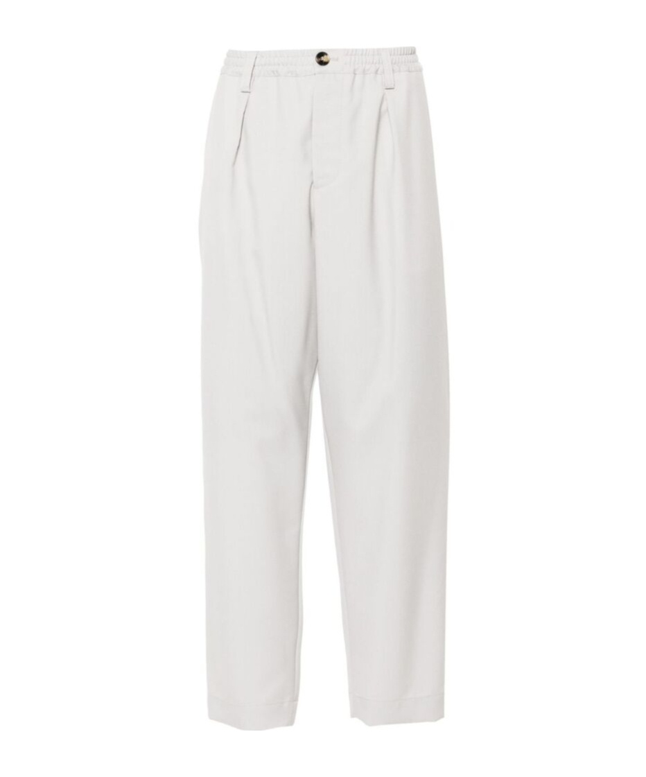 Marni Wool Tapered Trousers In White