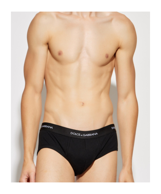 Dolce & Gabbana Underwear Briefs Bi Pack In Black