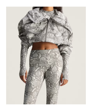 Adidas By Stella Mccartney Item Jacket Printed In Gray