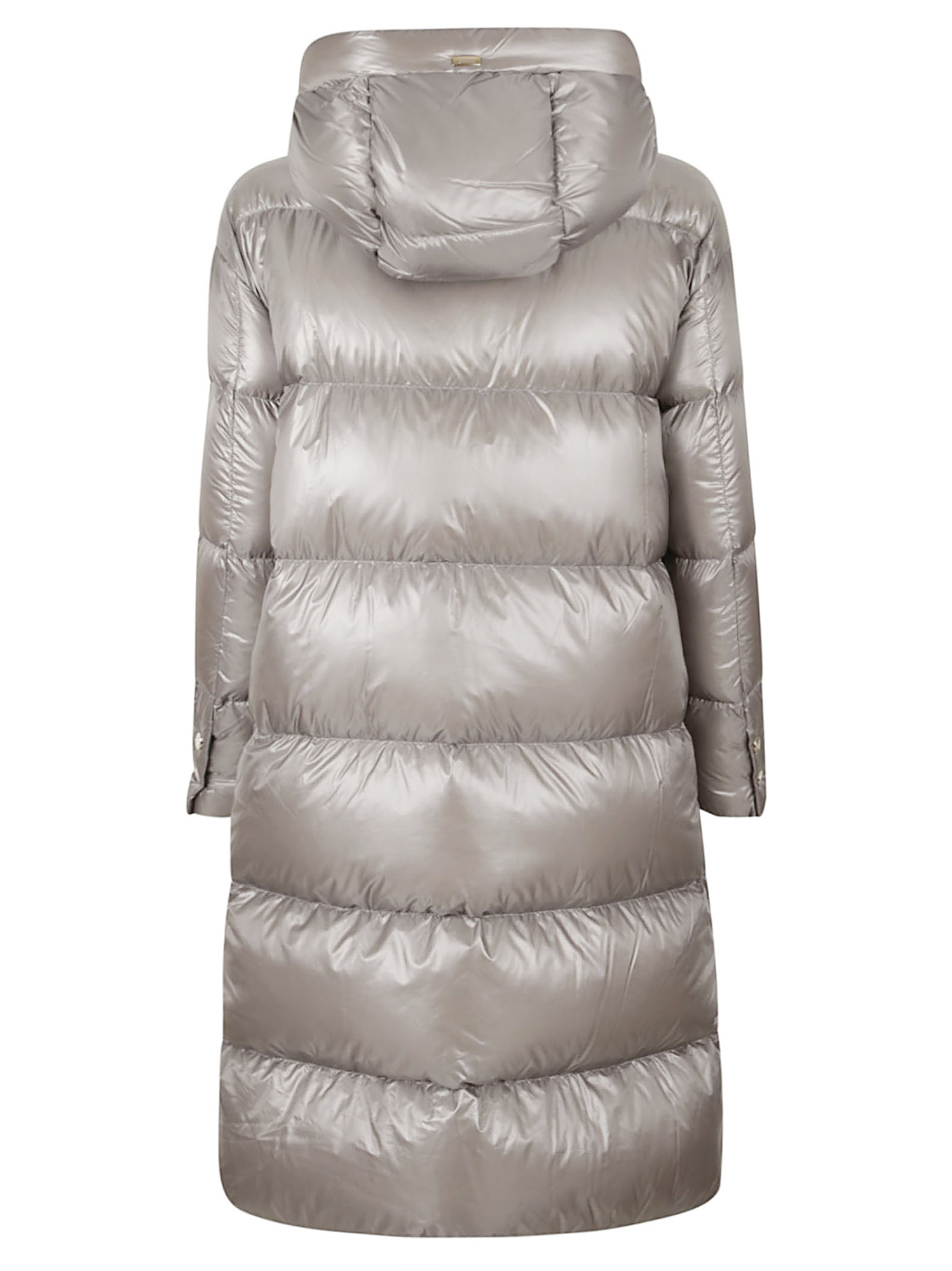 Herno Hooded Down Jacket In Brown