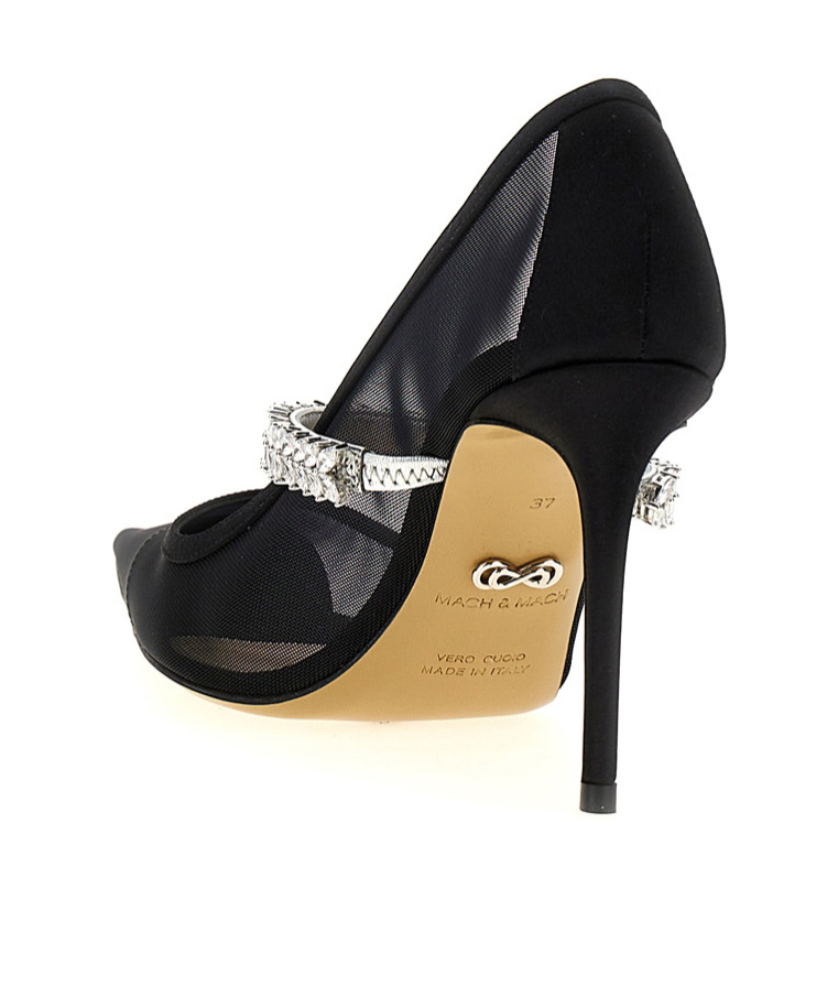 Machmach 90mm Mesh Pumps In Black