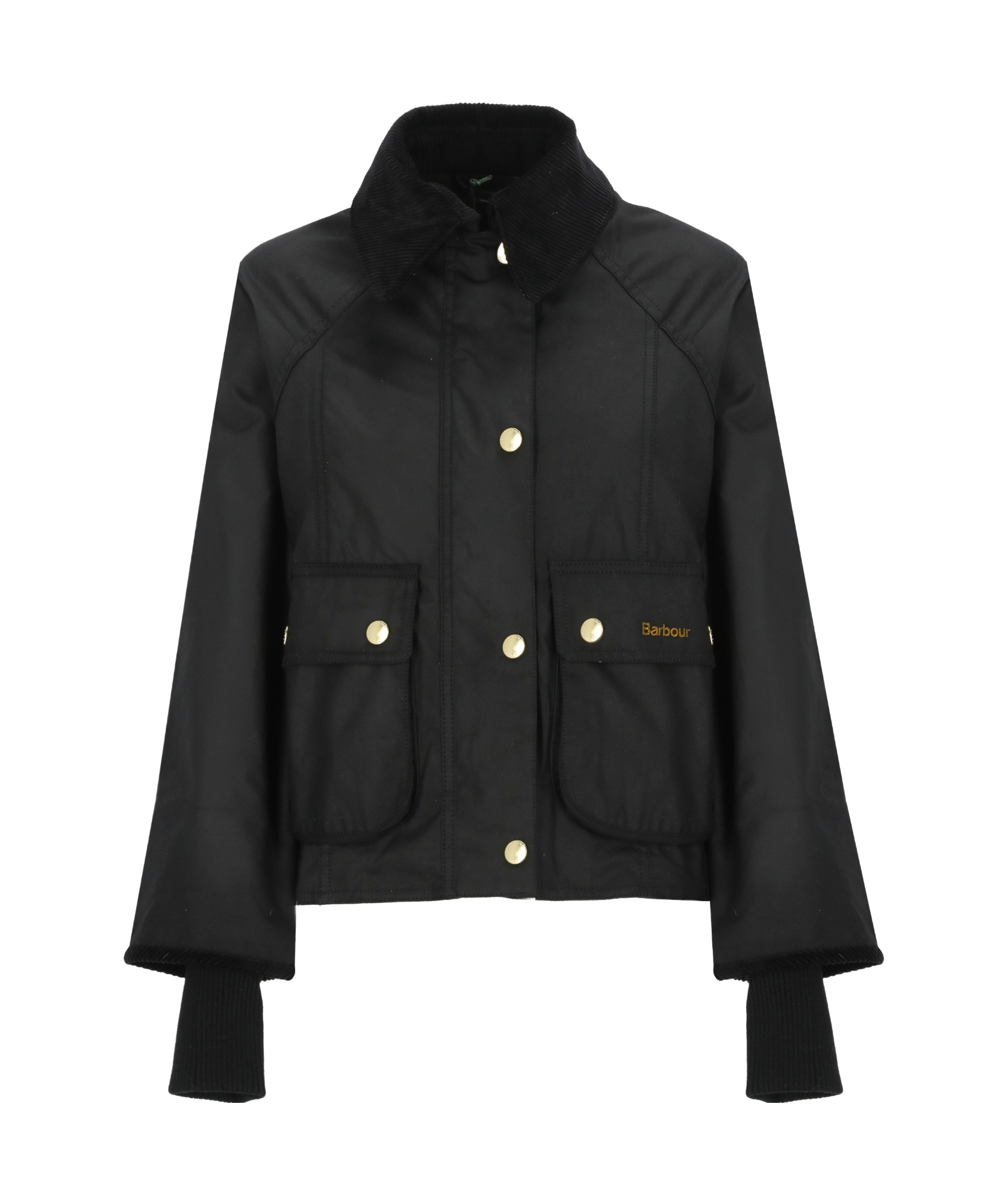 Barbour Long-sleeved Casual Jacket In Black