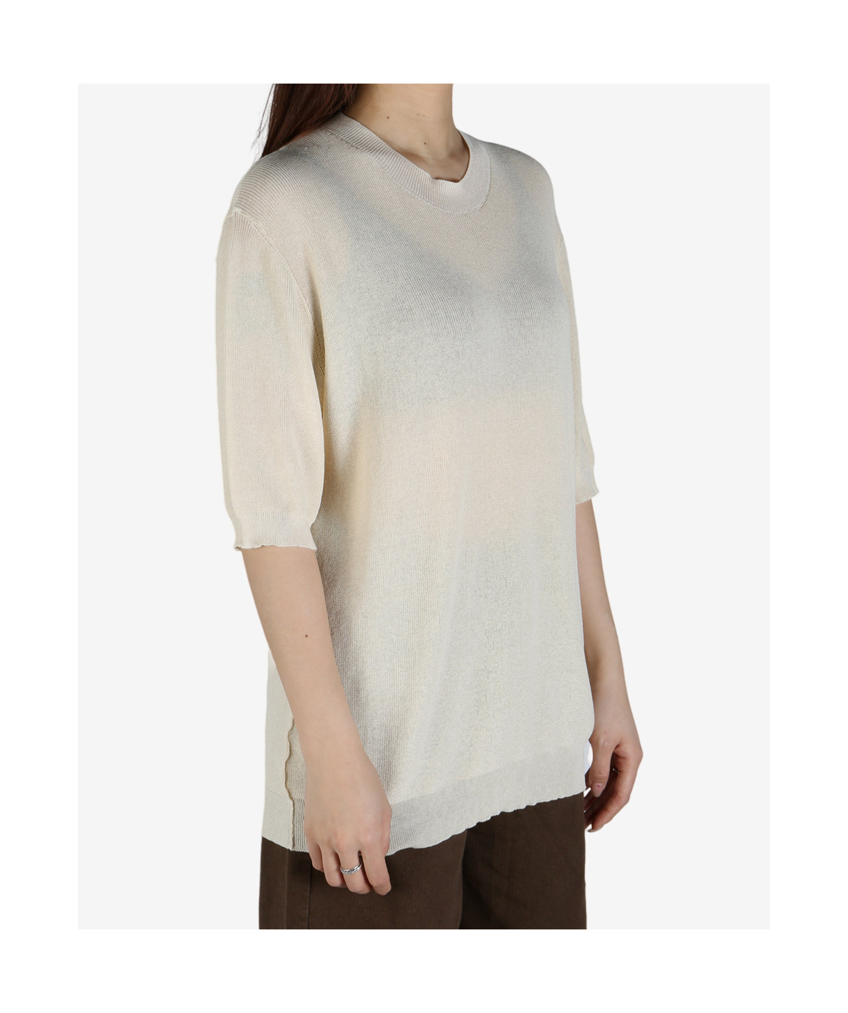 Uma Wang Short Sleeves Top In White