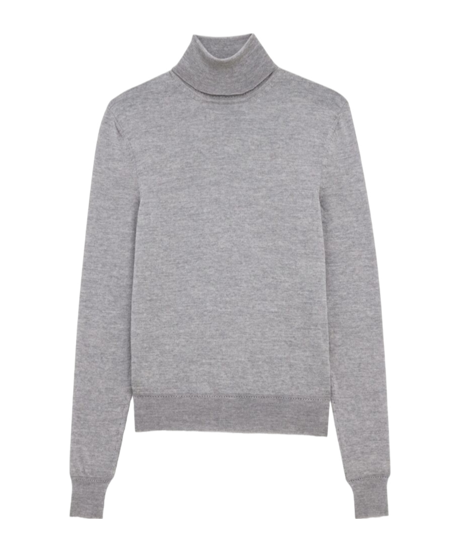 Saint Laurent Wool Sweater In Gray